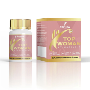 Top Woman – Equilíbrio Hormonal Feminino com Ashwagandha, Magnésio e Vitaminas D3 + K2