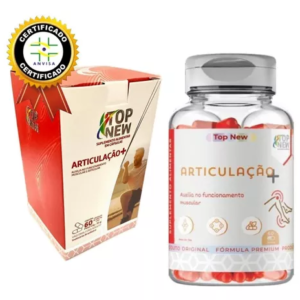 TopNew Articulação+ – Suporte Articular com Colágeno Tipo II, MSM, Vitaminas D e K